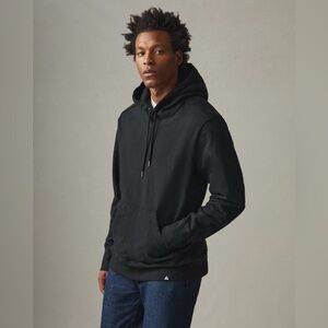 American Giant Classic Black Heavyweight Fleece Pullover Hoodie